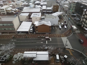 雪だと跳ねたら脚挫く