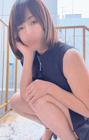 雨の中♪